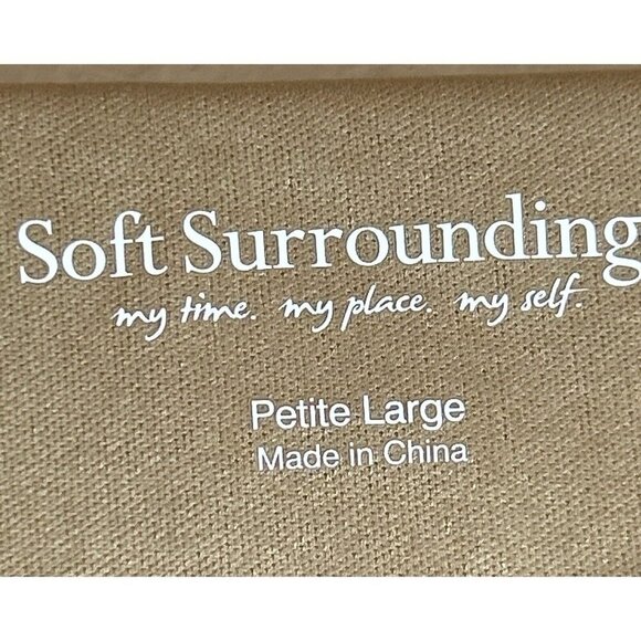 Soft Surroundings Here To Infinity Striped Maxi Dress Black Tan Size Pet Lg - Picture 7 of 8